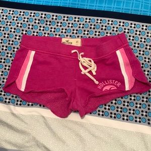 Hollister Fleece Draw String Short Shorts